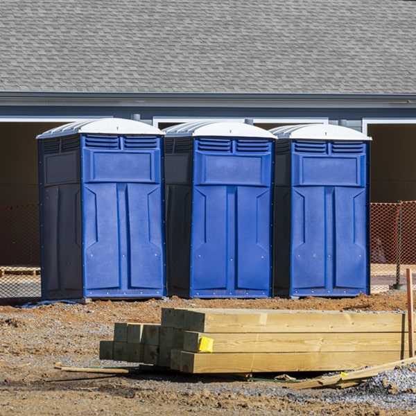 how can i report damages or issues with the portable toilets during my rental period in Westport NY